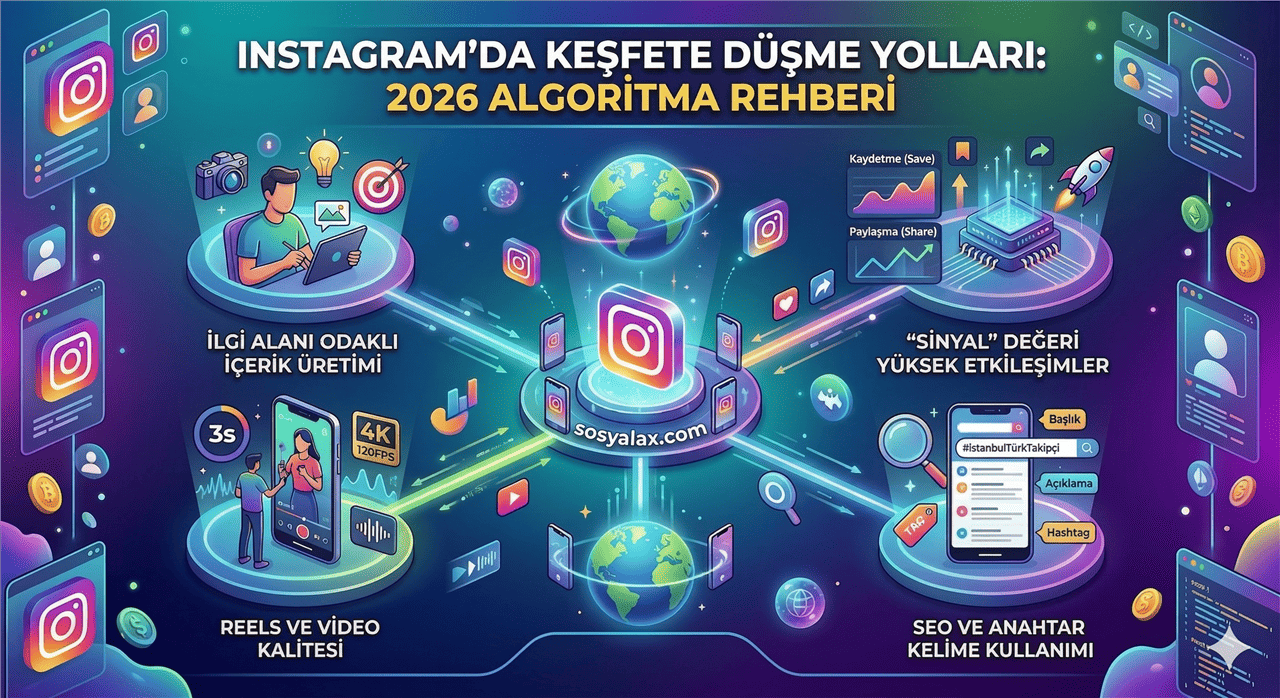 Instagram’da Keşfete Düşme Yolları: 2026 Algoritma Rehberi